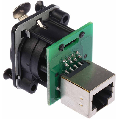 Neutrik EtherCon Series 2-Port RJ45 Female Adapter, Cat5e, Unshielded
