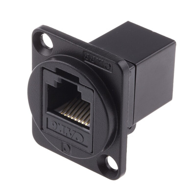 RS PRO 2-Port RJ45 Feedthrough Connector, Cat6, UTP