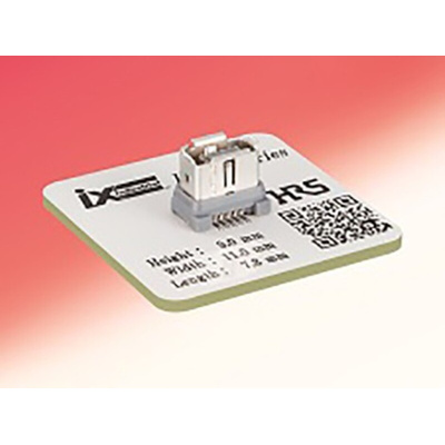 Hirose, IX Surface Mount Vertical Mini I/O Connector Female, 10 Way, Shielded