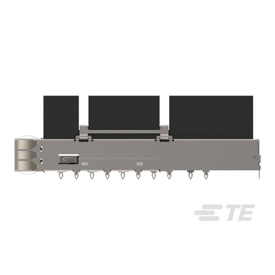 TE Connectivity QSFP Connector, Cage & Heatsink 2-Port 1-Position, 2342935-3