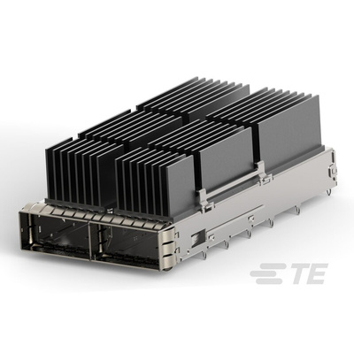 TE Connectivity QSFP Connector, Cage & Heatsink 2-Port 1-Position, 2342935-3