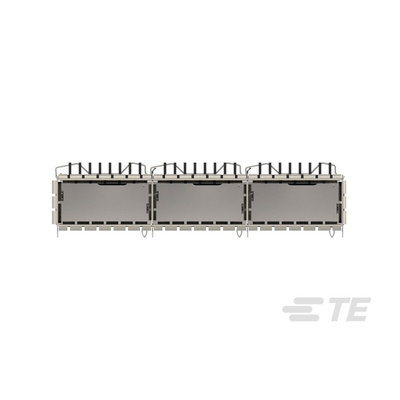TE Connectivity QSFP Connector, Cage & Heatsink 3-Port 1-Position, 2342886-1
