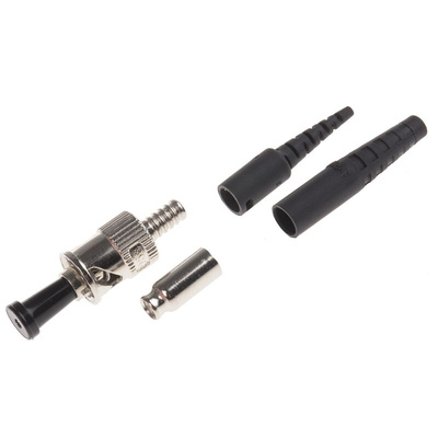 Amphenol Fiber Optics, 953, ST Multimode Simplex Fibre Optic Connector 128μm Fibre Size, 0.35dB Insertion Loss