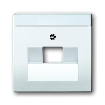 ABB White 1 Gang Plastic RJ45 Cover Plate