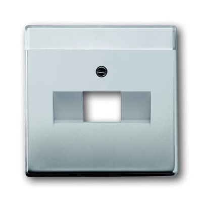 ABB White 1 Gang Metal RJ45 Cover Plate