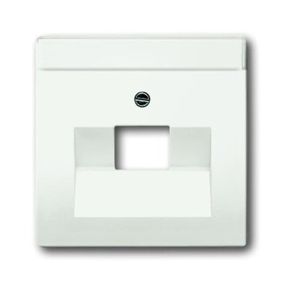 ABB White 1 Gang Plastic RJ45 Cover Plate