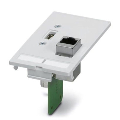 Phoenix Contact Cat5e RJ45 Data Front Plate,With Shielded Shield Type