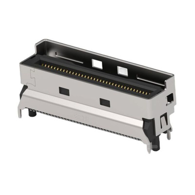TE Connectivity, Mini Cool Edge I/O Surface Mount Mini I/O Connector Plug, 74 Way, Shielded