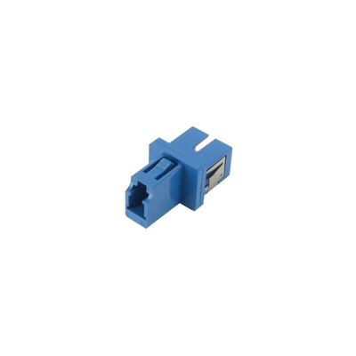 Tempo, BH, LC to SC, APC, LC, PC Single Mode Simplex Fibre Optic Adapter, SM and MM 125μm Fibre Size, 1dB Insertion Loss