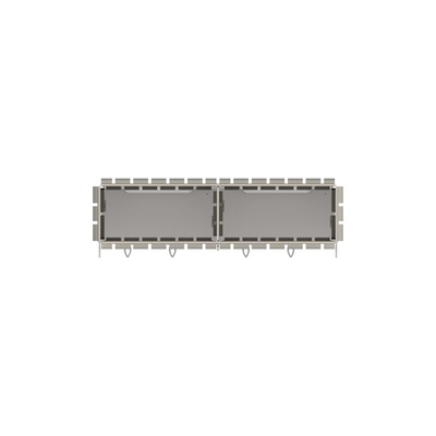 TE Connectivity QSFP Cage Assembly 2-Port 2-Position, 2386331-1