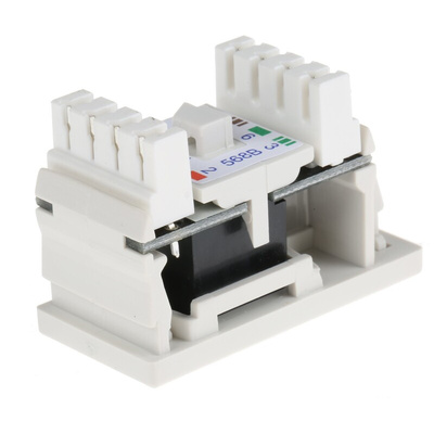 Polyco Healthline Cat6 1 Way RJ45 Outlet,With UTP Shield Type