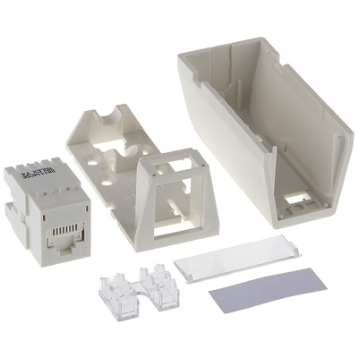 Molex Premise Networks Cat5e 1 Way RJ45 Surface Mount Box,With UTP Shield Type