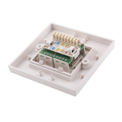 RS PRO Angled Cat6 Face Plate,With STP Shield Type