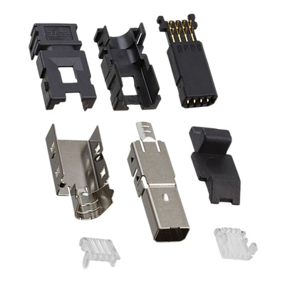 TE Connectivity, Type II Cable Mount Mini I/O Connector Plug, 8 Way, Shielded