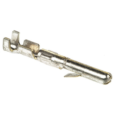 TE Connectivity Commercial MATE-N-LOK Series Male Crimp Terminal, Solder Termination, 22AWG Min, 18AWG Max