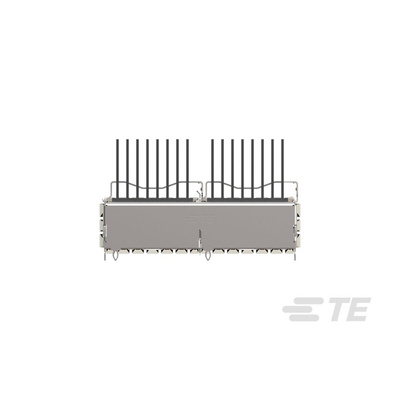 TE Connectivity QSFP Connector, Cage & Heatsink 2-Port 1-Position, 2342935-3