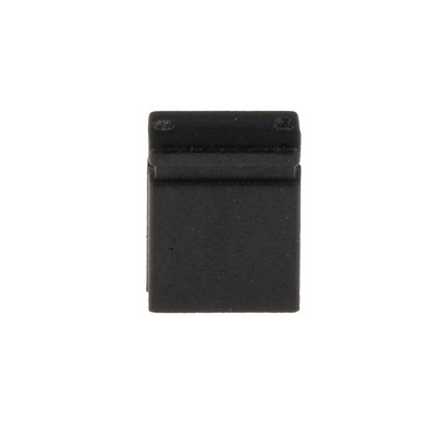 RS PRO Shorting Link Female Straight Black Closed Top 2 Way 1 Row 2.54mm Pitch
