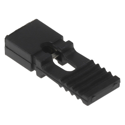 RS PRO Shorting Link Female Straight Black Closed Top, Handle Pull 2 Way 1 Row 2.54mm Pitch