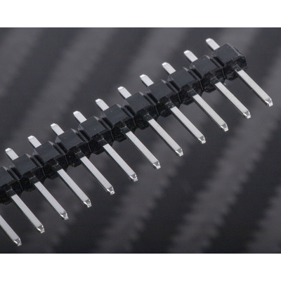 RS PRO Straight Through Hole Pin Header, 36 Contact(s), 2.54mm Pitch, 1 Row(s), Unshrouded