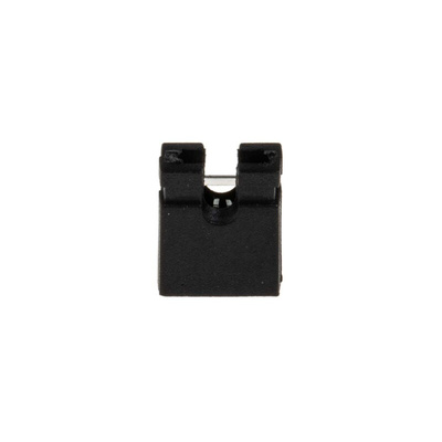 RS PRO Shorting Link Female Straight Black Open Top 2 Way 1 Row 2.54mm Pitch