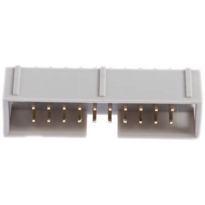 RS PRO Straight Through Hole PCB Header, 20 Contact(s), 2.54mm Pitch, 2 Row(s), Shrouded