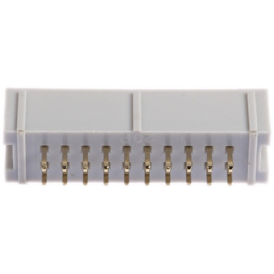 RS PRO Straight Through Hole PCB Header, 20 Contact(s), 2.54mm Pitch, 2 Row(s), Shrouded