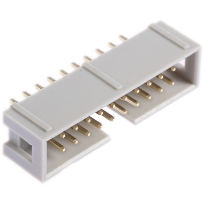 RS PRO Straight Through Hole PCB Header, 20 Contact(s), 2.54mm Pitch, 2 Row(s), Shrouded