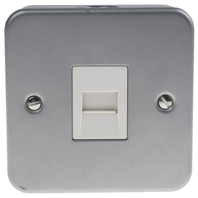 RS PRO White Telephone Socket 2-way