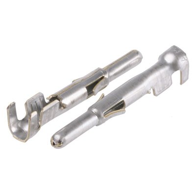 TE Connectivity Universal MATE-N-LOK Series Male Crimp Terminal, 20AWG Min, 14AWG Max