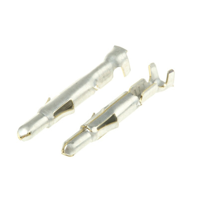 TE Connectivity Universal MATE-N-LOK Series Male Crimp Terminal, 24AWG Min, 18AWG Max