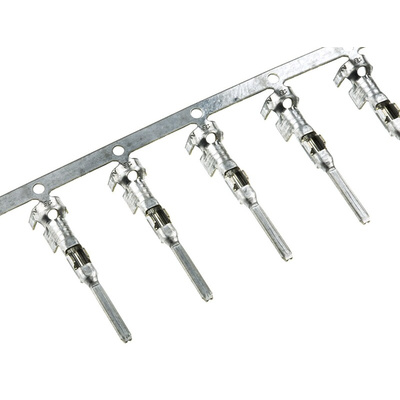 TE Connectivity MINI-MIC Series Male Crimp Terminal, 17AWG Min, 15AWG Max