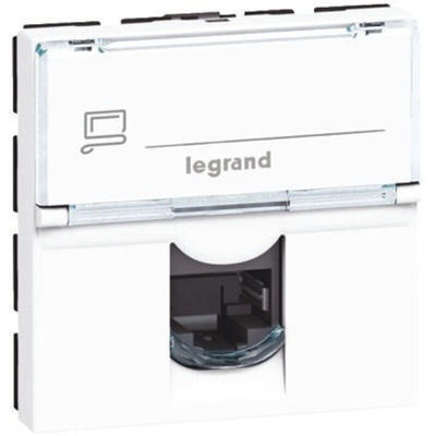 Legrand White Telephone Socket