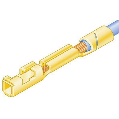 Amphenol Communications Solutions Mini-PV Series Female Crimp Terminal, 26AWG Min, 22AWG Max