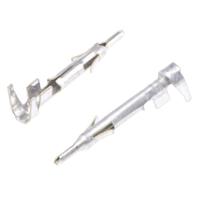 TE Connectivity Mini-Universal MATE-N-LOK Series Male Crimp Terminal, 22AWG Min, 18AWG Max