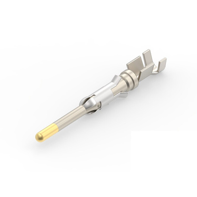 TE Connectivity Type III+ Series Male Crimp Terminal, 18AWG Min, 16AWG Max