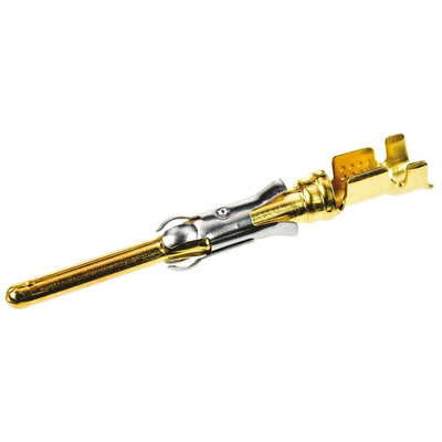 TE Connectivity Type III+ Series Male Crimp Terminal, 18AWG Min, 16AWG Max