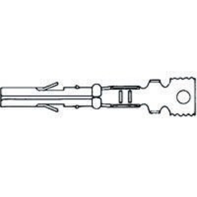 TE Connectivity Miniature Rectangular Series Female Crimp Terminal, 26AWG Min, 18AWG Max