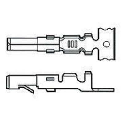 TE Connectivity Commercial MATE-N-LOK Series Female Crimp Terminal, 17AWG Min, 13AWG Max