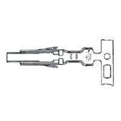 TE Connectivity Low Power Drawer Series Hermaphroditic Crimp Terminal, 24AWG Min, 20AWG Max
