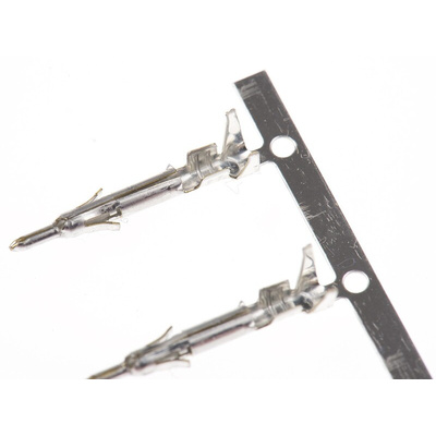 TE Connectivity Mini-Universal MATE-N-LOK Series Male Crimp Terminal, 22AWG Min, 18AWG Max