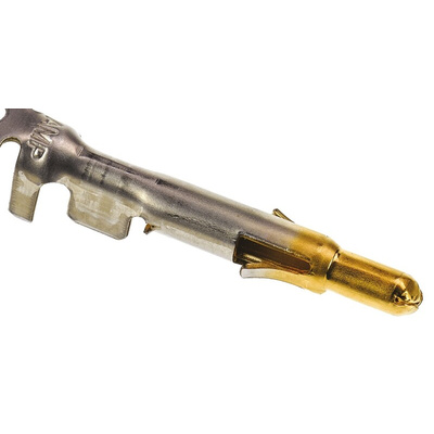 TE Connectivity Universal MATE-N-LOK Series Male Crimp Terminal, 20AWG Min, 14AWG Max