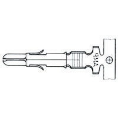 TE Connectivity Universal MATE-N-LOK Series Male Crimp Terminal, 16AWG Min, 13AWG Max