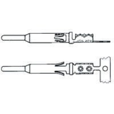 TE Connectivity CI 2 Series Male Crimp Terminal