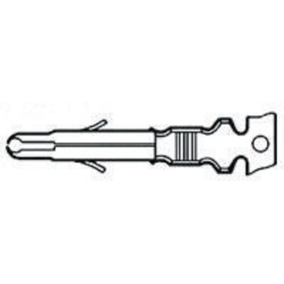 TE Connectivity Universal MATE-N-LOK Series Male Crimp Terminal, 20AWG Min, 14AWG Max