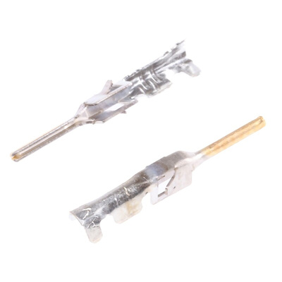 TE Connectivity Micro MATE-N-LOK Series Male Crimp Terminal, 24AWG Min, 20AWG Max