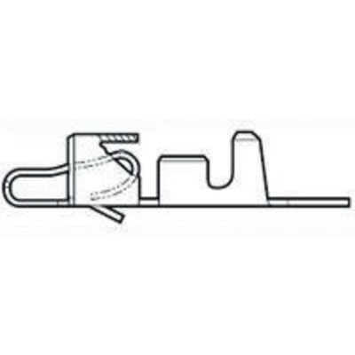 TE Connectivity SL-156 Series Female Crimp Terminal, 24AWG Min, 18AWG Max