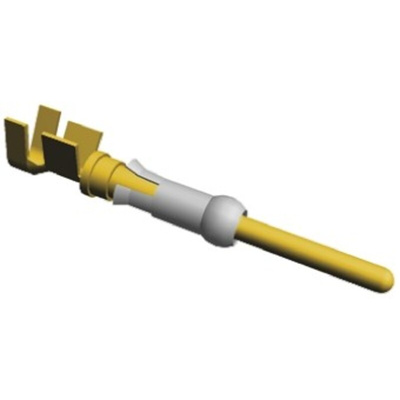 TE Connectivity Type III+ Series Male Crimp Terminal, 18AWG Min, 14AWG Max