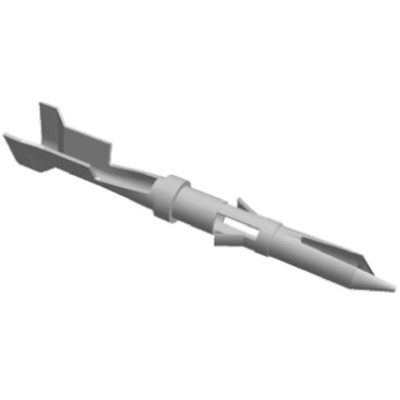 TE Connectivity Miniature Rectangular Series Male Crimp Terminal, 26AWG Min, 18AWG Max