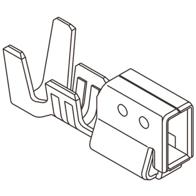 Molex Female Crimp Terminal, 24AWG Min, 18AWG Max