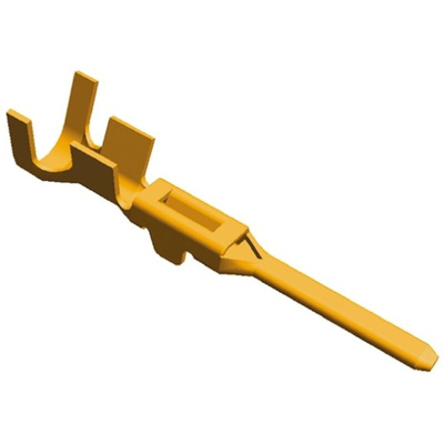 TE Connectivity MINI-MIC Series Male Crimp Terminal, 17AWG Min, 15AWG Max